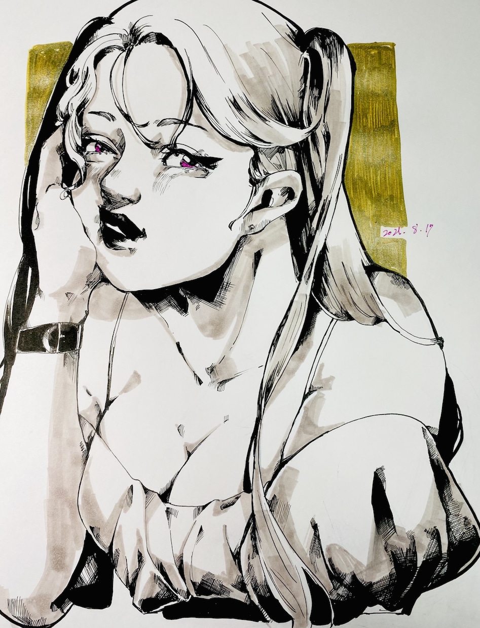初心者大歓迎！女性のイラストを赤ペン、添削致します 女性らしい体が描けない等のお悩みを解決するお手伝い致します！ イメージ10