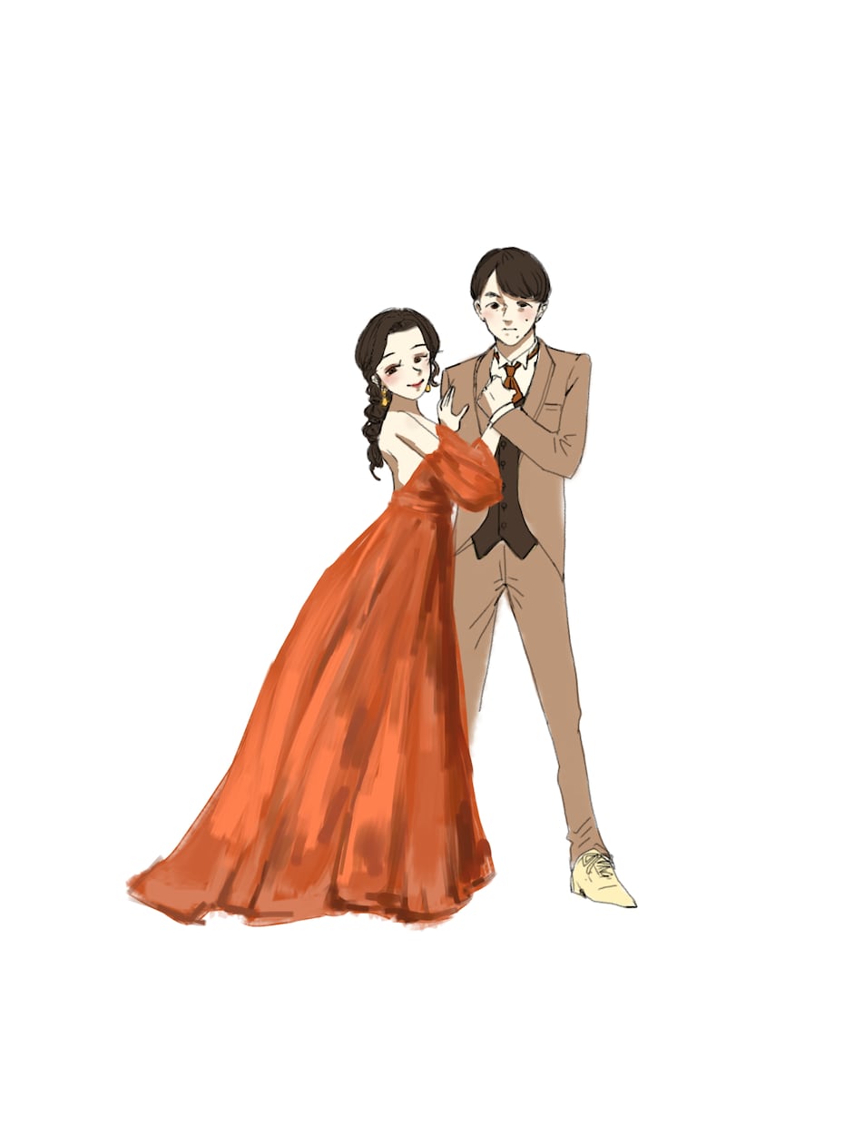 結婚式のドレス色当てクイズイラスト描きます 3〜5択の色当てクイズイラスト！ドレスを忠実に再現！ イメージ5