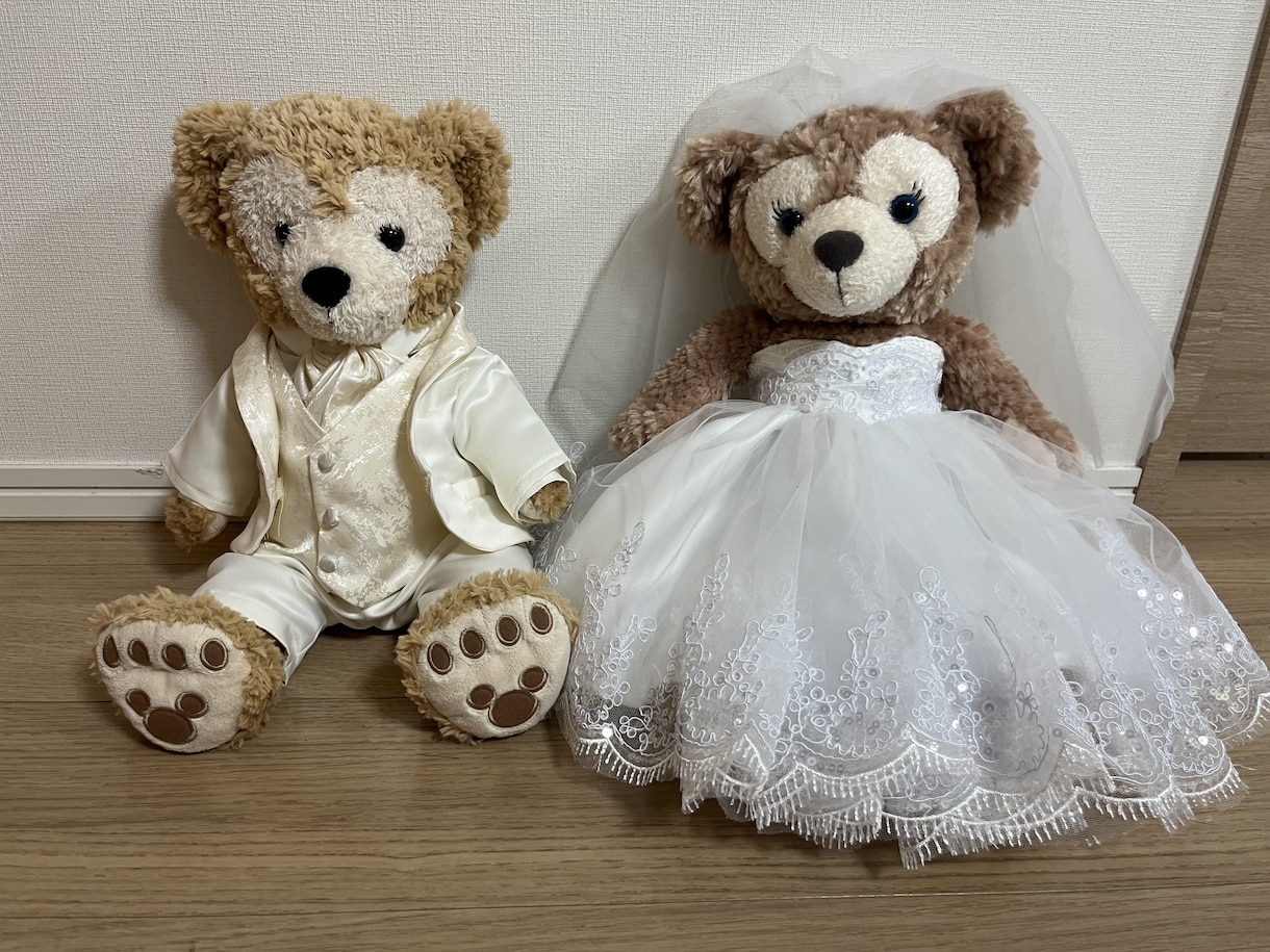ウェルカムベア衣装お作りします 結婚式、前撮り等の衣装ぬいぐるみサイズでお作りします イメージ2