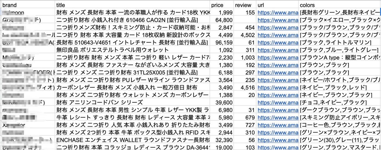 ウェブデータをスクレイピング(収集)します EC(楽天など)、不動産、採用、自動車、SNS、TikTok イメージ1
