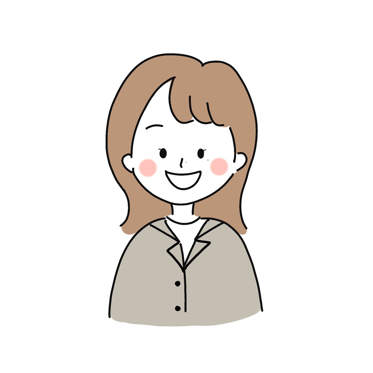 SNSに最適なシンプルな似顔絵イラスト作成します ゆるふわなイラストをお求めの方はおすすめです！ イメージ1