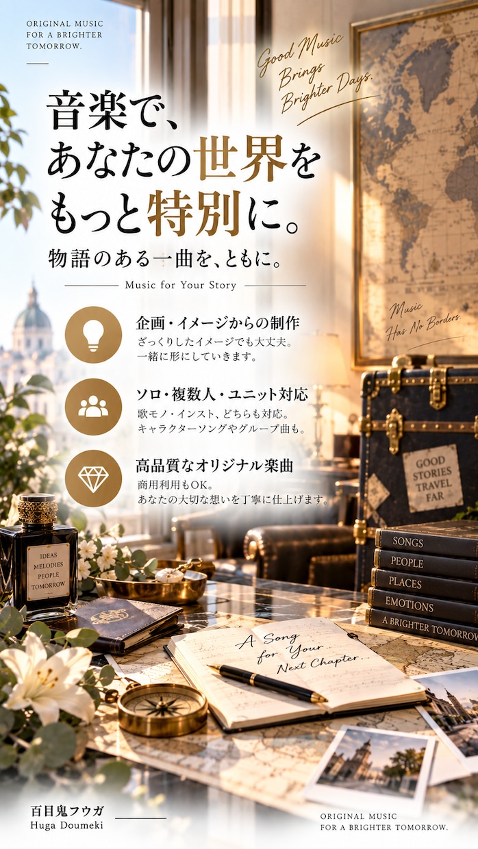 あなただけのオリジナル曲作りますます YouTube・配信・SNS向け対応 イメージ6