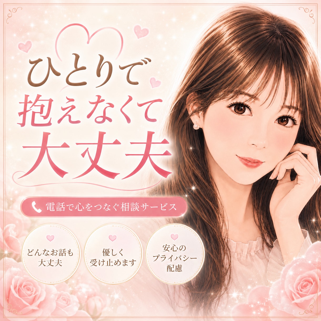 寂しい夜に寄り添います 眠れない夜や不安な気持ちを優しく受け止めます イメージ1