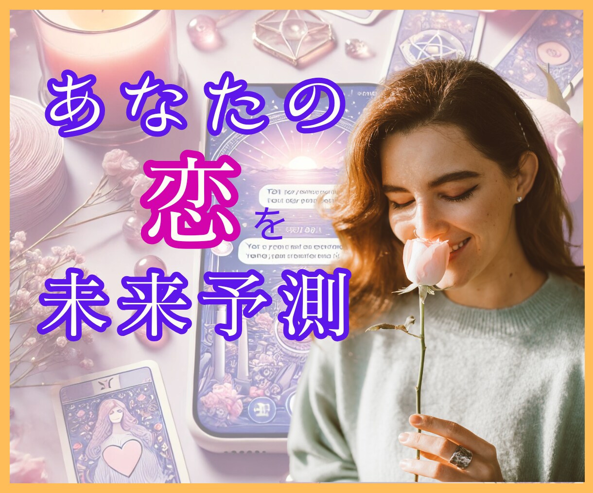 恋のゆくえをタロットで占い、テキストでお届けします ★恋愛総合★迷い・不安を希望に変えるリーディング イメージ1