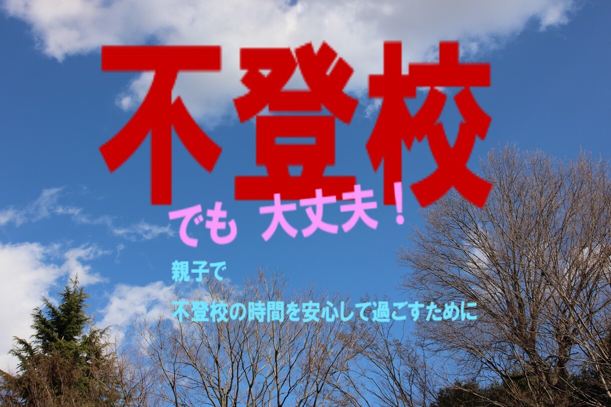 不登校の時間を安心して過ごすための相談お受けします ◇福祉専門職から制度・法律・心理を元に改善策をご提案します。 イメージ1