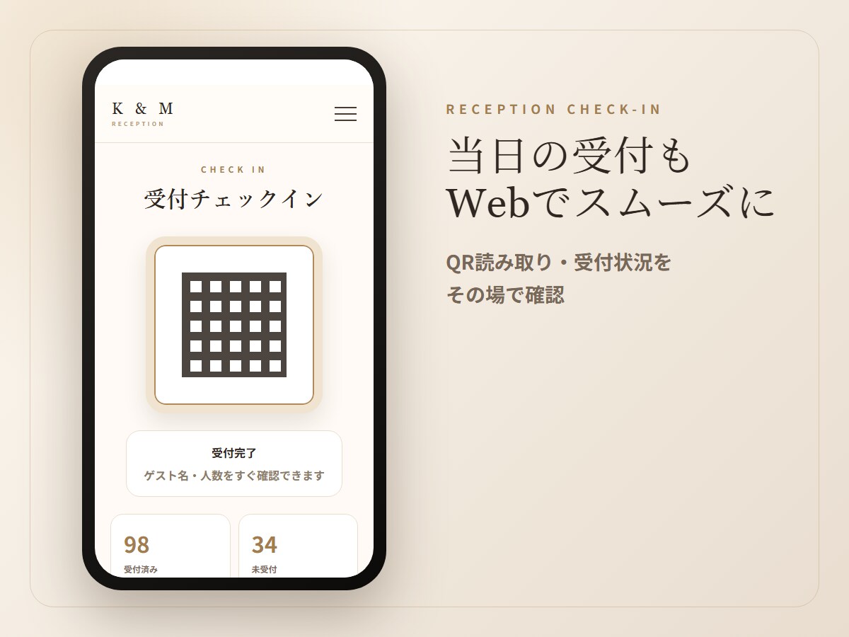世界に一つだけの結婚式Webサイトを制作します 招待から思い出まで、ふたりだけの結婚式サイトを。 イメージ4