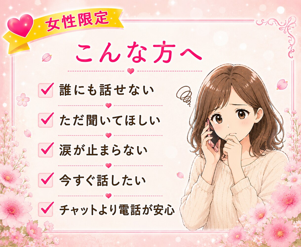 1分だけでも大丈夫♡あなたのお話をお聴きします 子育て/夫婦/人間関係/仕事/不妊/嫁姑問題など イメージ3