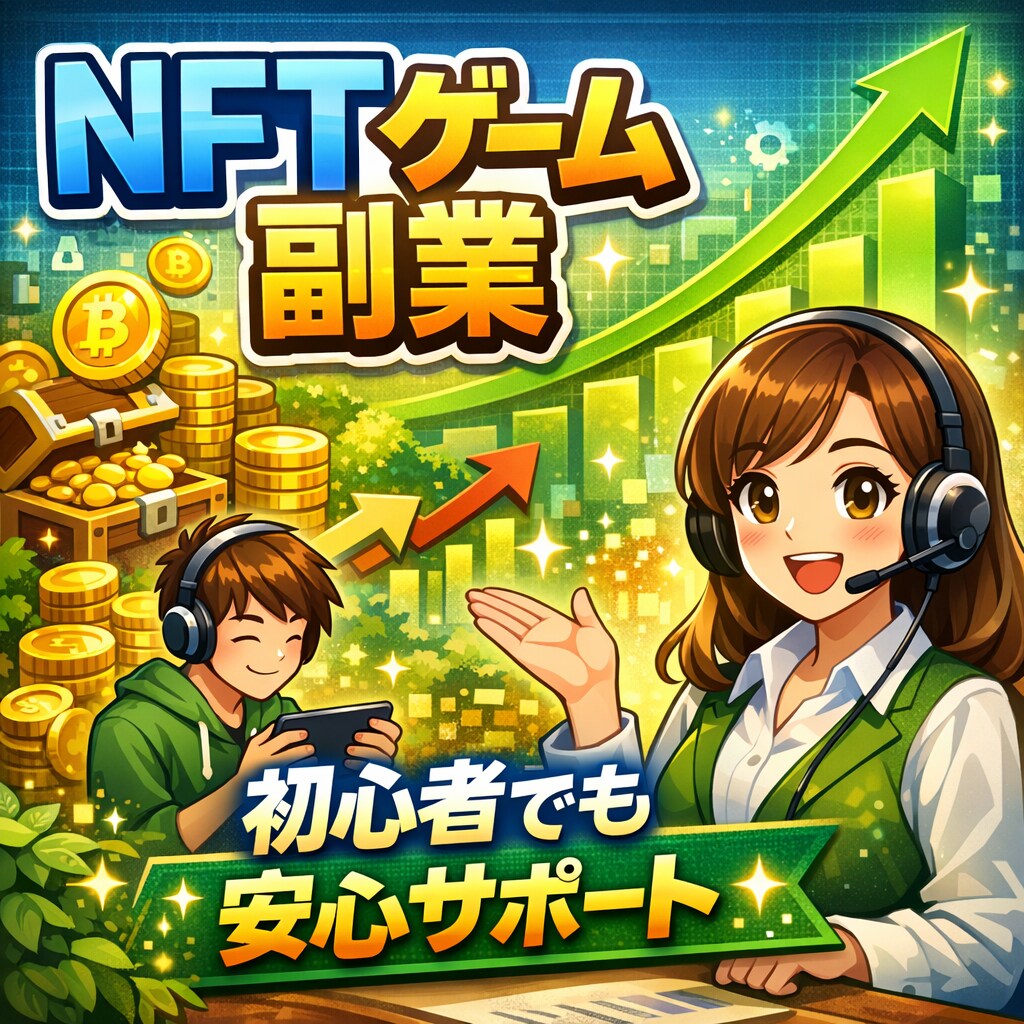 実績4,300件超!NFTゲームで稼ぐ副業教えます スキマ時間に楽しく暗号通貨を稼ごう! イメージ1