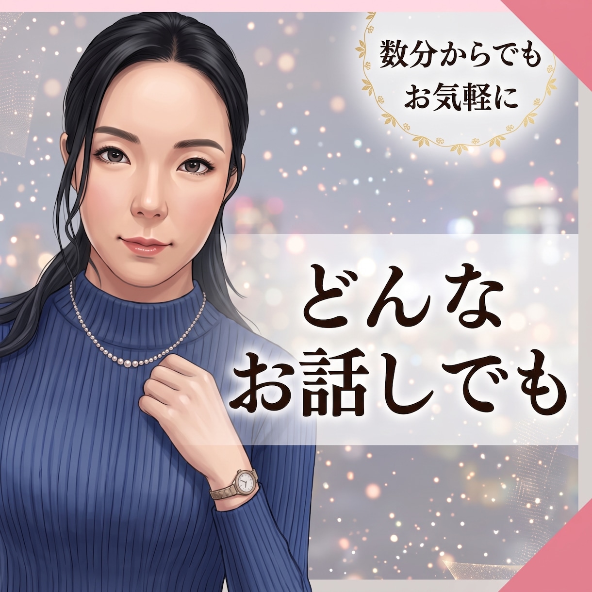 元社長秘書｜どんな話でも、ただ聞きます 50代に入り仕事や家庭の悩み、男としての不安などを感じてる方 イメージ1