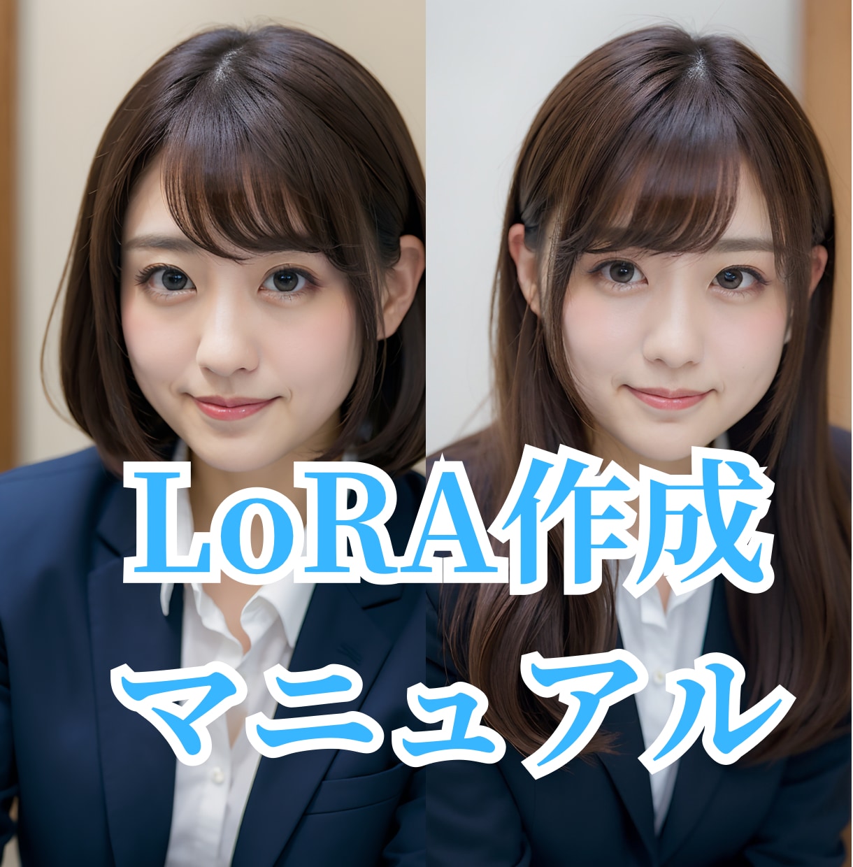 顔固定も自由自在！LoRA作成マニュアル提供します 画像生成AIのStable Diffusion用LoRA イメージ1
