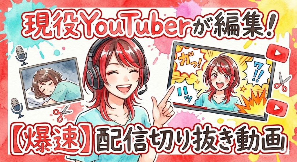 現役YouTuberがカット編集から字幕入れします 配信の切り抜き、ゲームのキル集、ゆっくり実況の制作経験あり！ イメージ1