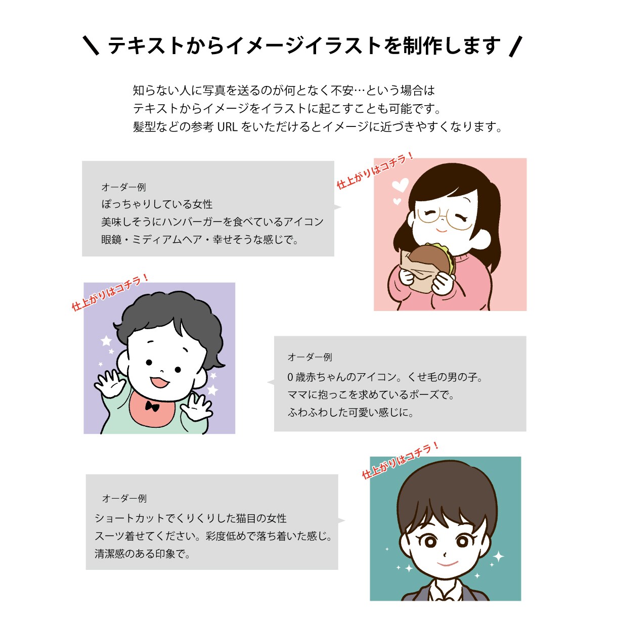 好感度の高いSNS・ブログアイコンかきます クリーンで可愛すぎない・親しみやすいタッチで男性にも好評！ イメージ3