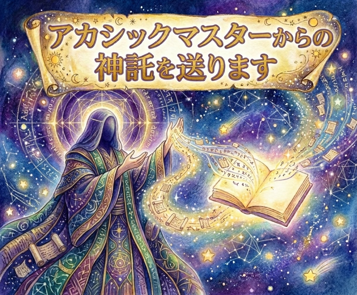 星の導き手アカシックマスターからの神託を送ります 宇宙の叡智から、今の貴方様に最も必要な神託をお渡しします イメージ1