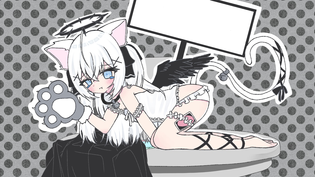 かわいい歌ってみた用イラスト描きます ちょい病み・かわいい女の子を描きます！ イメージ3