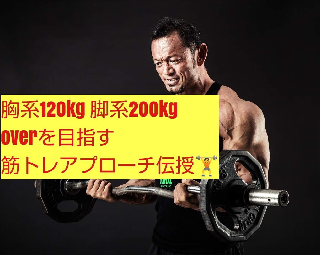 あなたに筋トレworkoutフルコミット相談します My上半身180kg脚380kg記録でyou筋トレへご活用を イメージ1