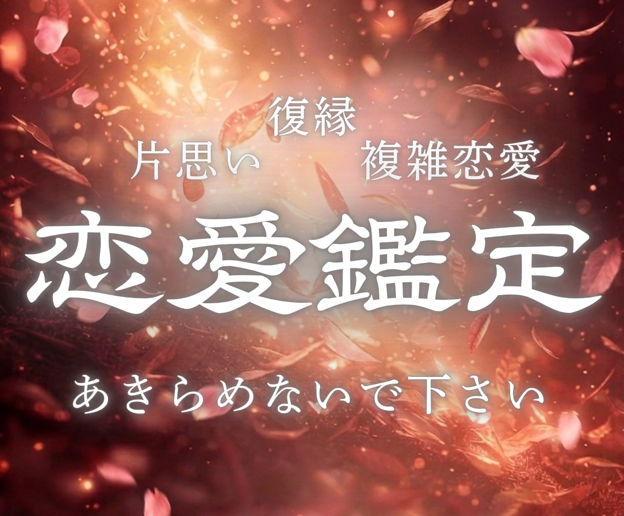 恋愛霊視特化鑑定◆あなたの恋愛を願望成就へ導きます 復縁◇彼の本音◇片思い◇ツインレイ◇不倫◇結婚◇2人の未来 イメージ1