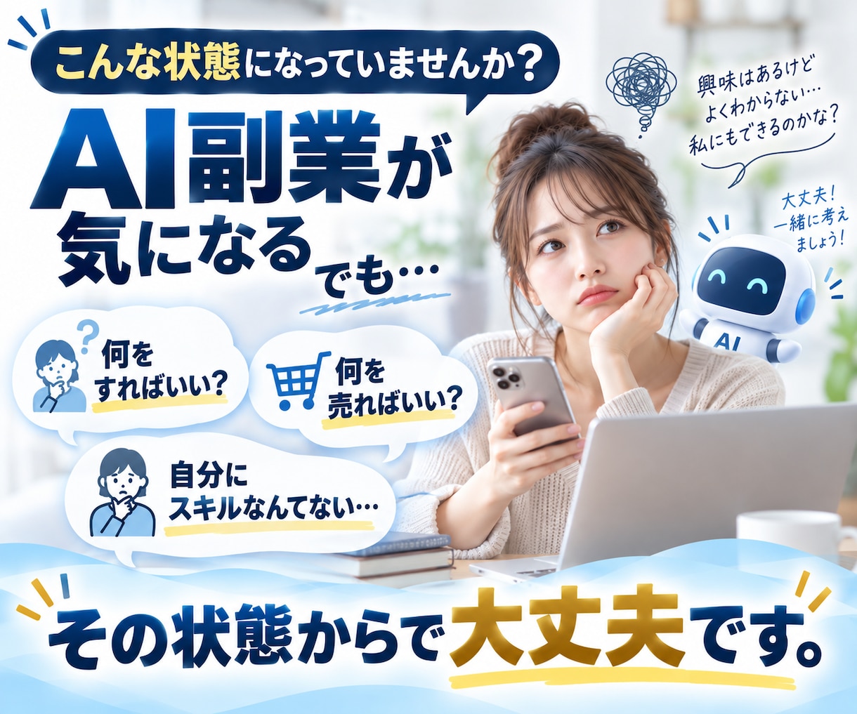 AI副業初心者向けに最初の1商品を一緒に作ります 何を売る？から出品できる形まで。あなた専用０→１徹底サポート イメージ2