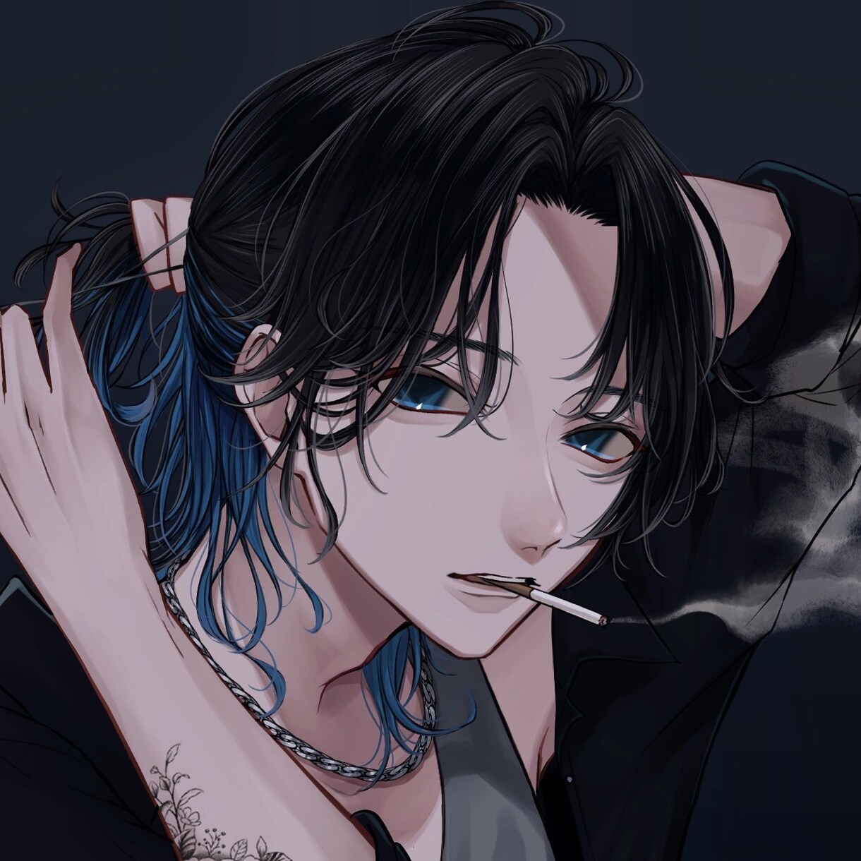 儚げで雰囲気のあるSNSアイコンお描きします ✞ダークチック✞ ✟モード系✟ など！ イメージ1