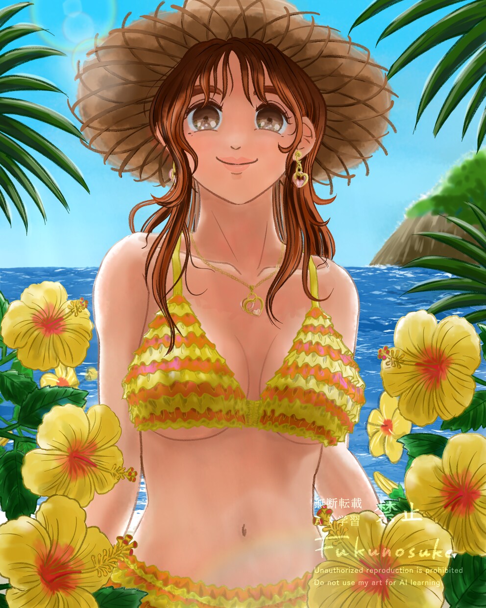スタンダードプラン　デジタルイラスト作成いたします 動植物、背景などを絡めた人物画がおすすめです イメージ3