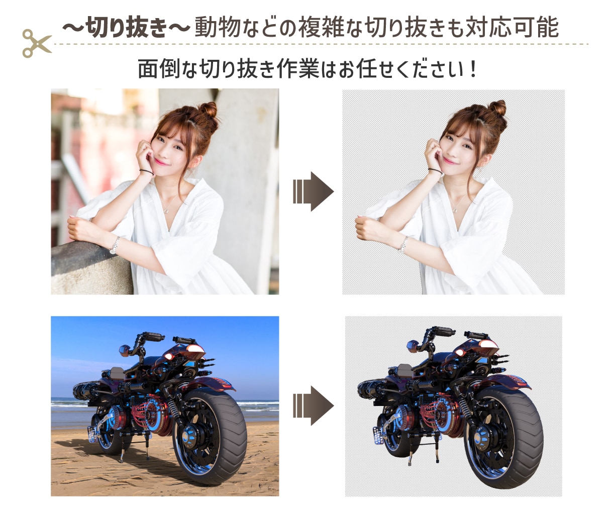 人物や商品などハイクオリティなレタッチをいたします 信頼/スピード/クオリティ重視！お客に寄り添い希望を叶えます イメージ2