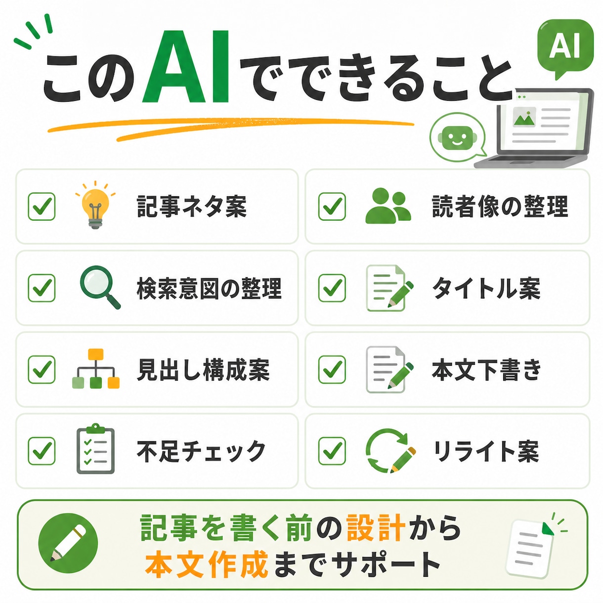 あなた専用アドセンス審査向け記事作成AIを作ります 400件超のサポートノウハウを詰め込んだプロンプトを作成 イメージ2