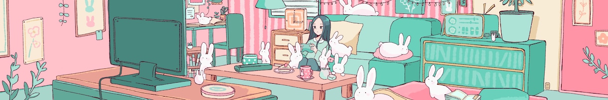 ゆるくてシンプルな挿絵・イラスト描きます 背景やごちゃごちゃとしたインテリアのイラストが得意です。 イメージ1