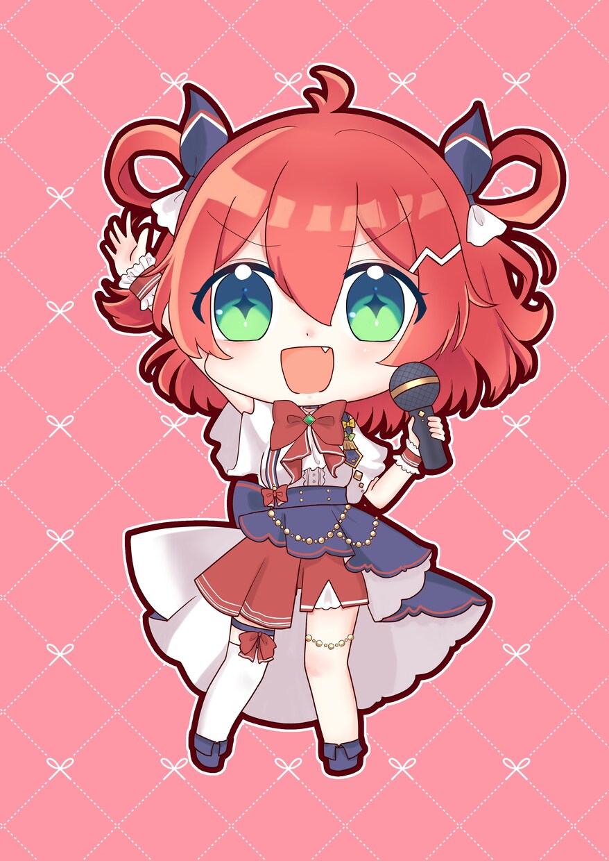 ぱっちりおめめのミニキャラ、バストアップ描きます なんだか懐かしい…kawaii……ミニキャラ！！ イメージ3