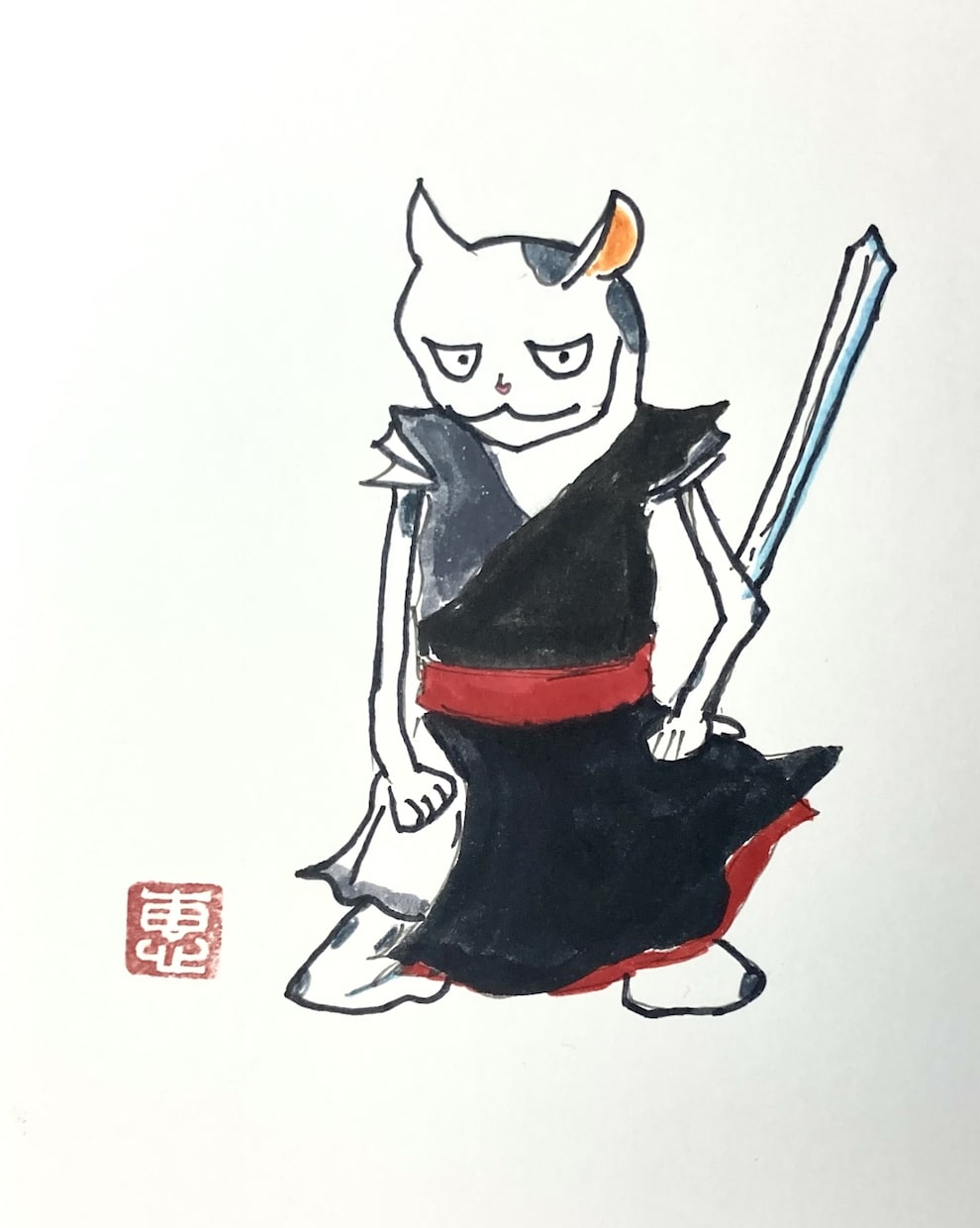 総実績7千件★浮世絵風に水彩で前世や守護霊描きます 美術系占い師がお客様を守る「見えない存在」を絵にします イメージ3