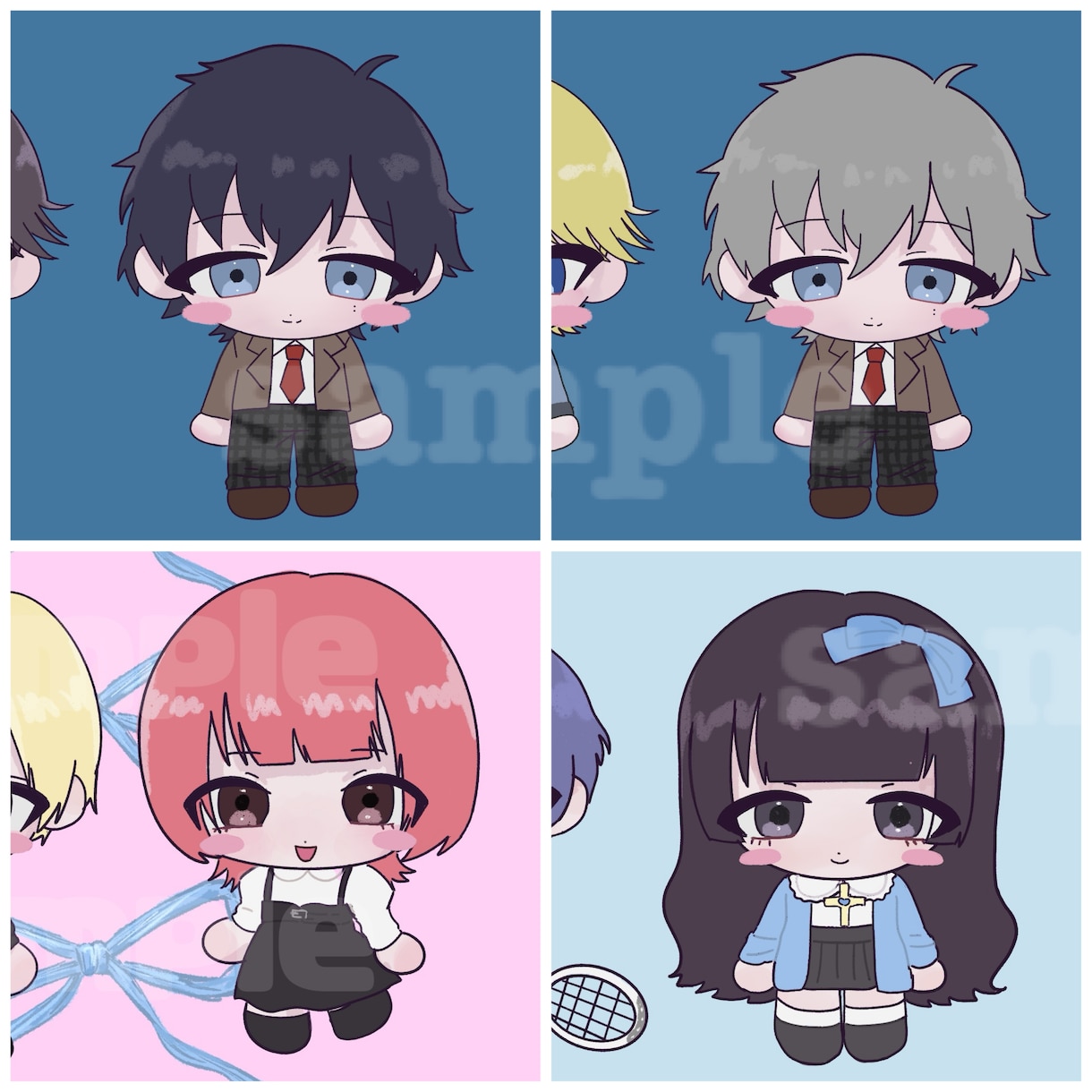 ミニ、ディフォルメキャラクター描きます ミニキャラのイラスト制作を行います！ イメージ1