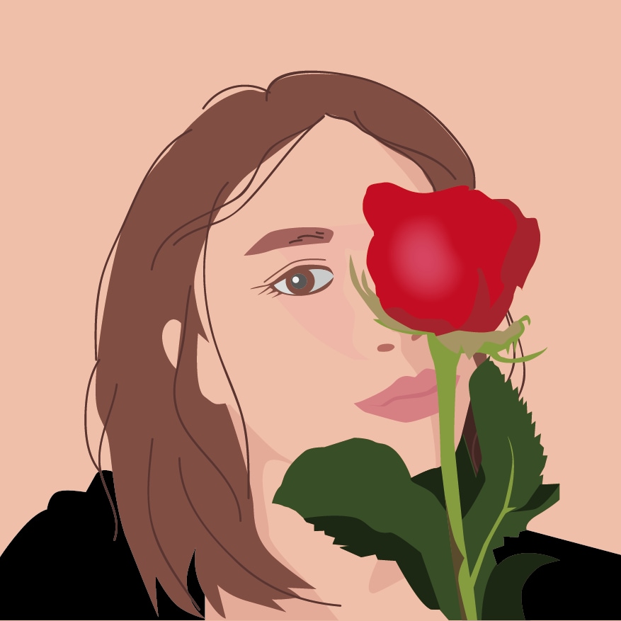 レースの縁取り付き！おしゃれなアイコン作ります 写真をもとにおしゃれなフラットデザインのイラストを作ります イメージ2