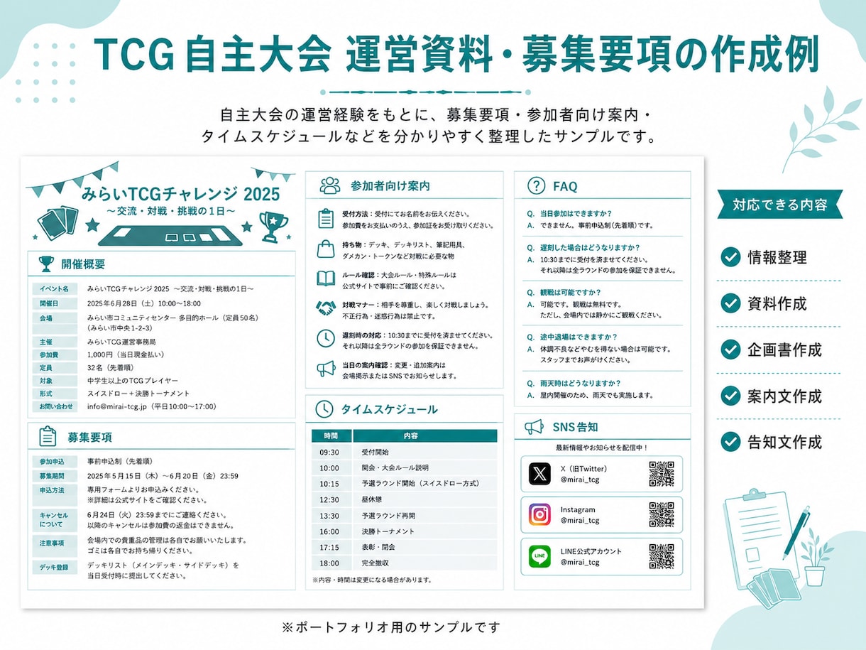 各種資料・案内文を分かりやすく整理して作成します 文章・資料の「伝わりにくい」を分かりやすく整えます イメージ2