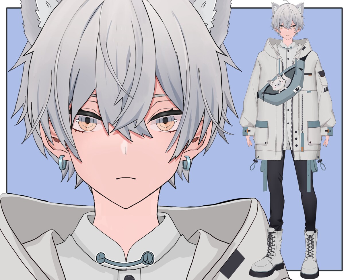 カッコイイ男性Vtuberモデル制作します キャラデザからモデリング一括無料修正アフターフォロー込み イメージ6