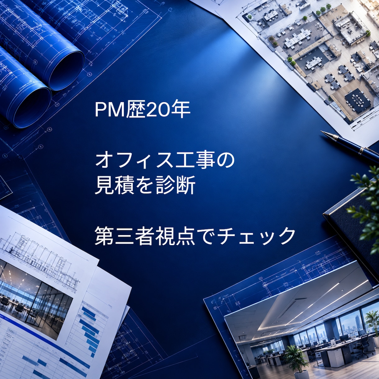 オフィス工事の見積を診断します PM歴20年以上の経験で第三者視点から確認します イメージ1