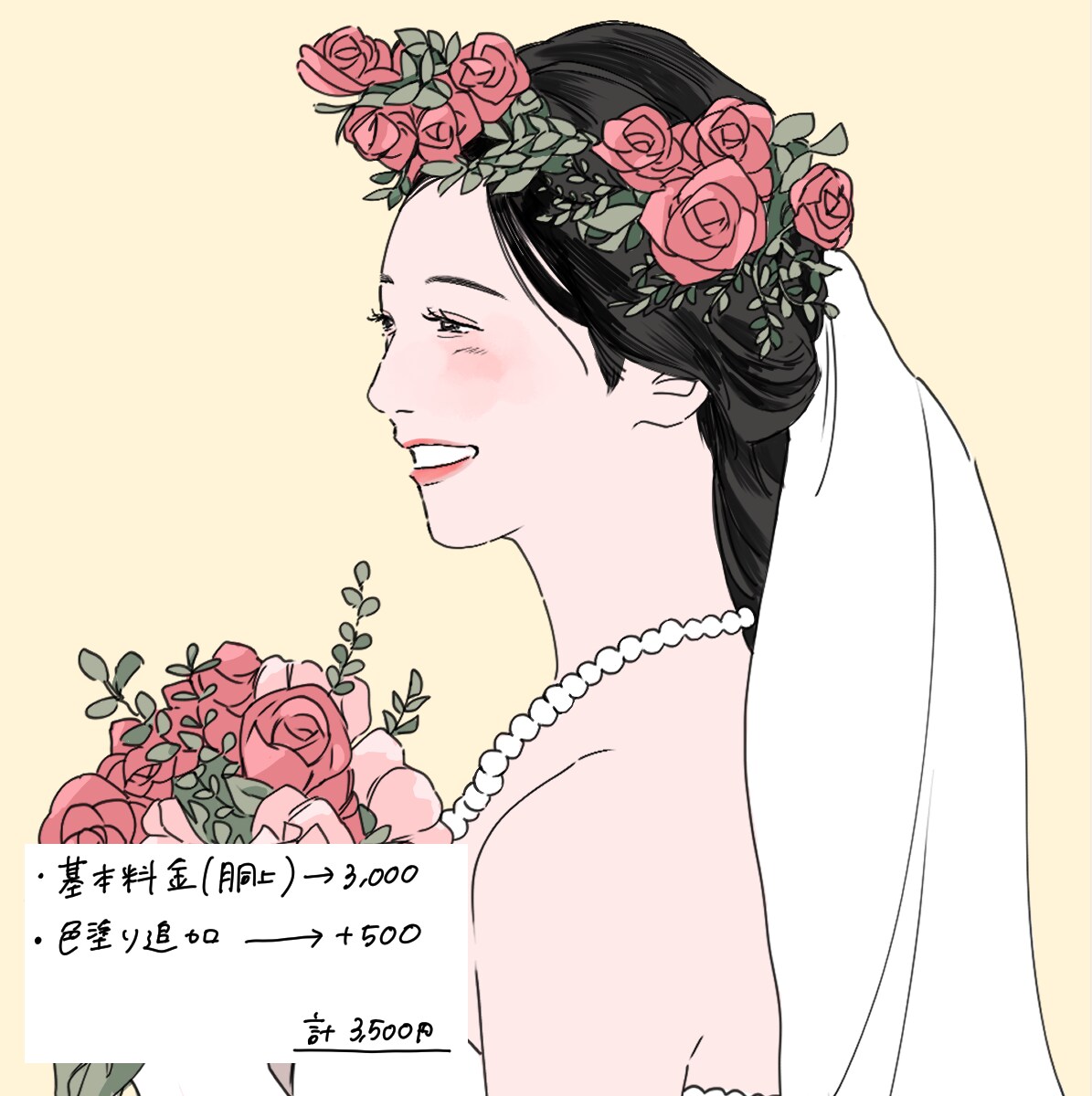思い出の写真をおしゃれな線画イラストに描きます SNSアイコン/記念日/ウェディングに♡ イメージ5