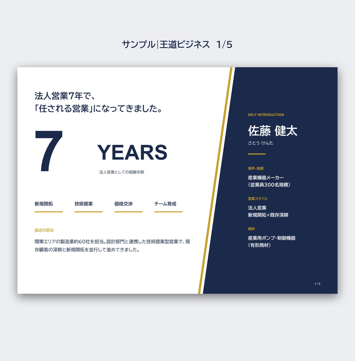 就職・転職面接に持ち込む自己PRスライドを作ります 質問に答えるだけ。面接官の記憶に残る自己PR資料に イメージ2
