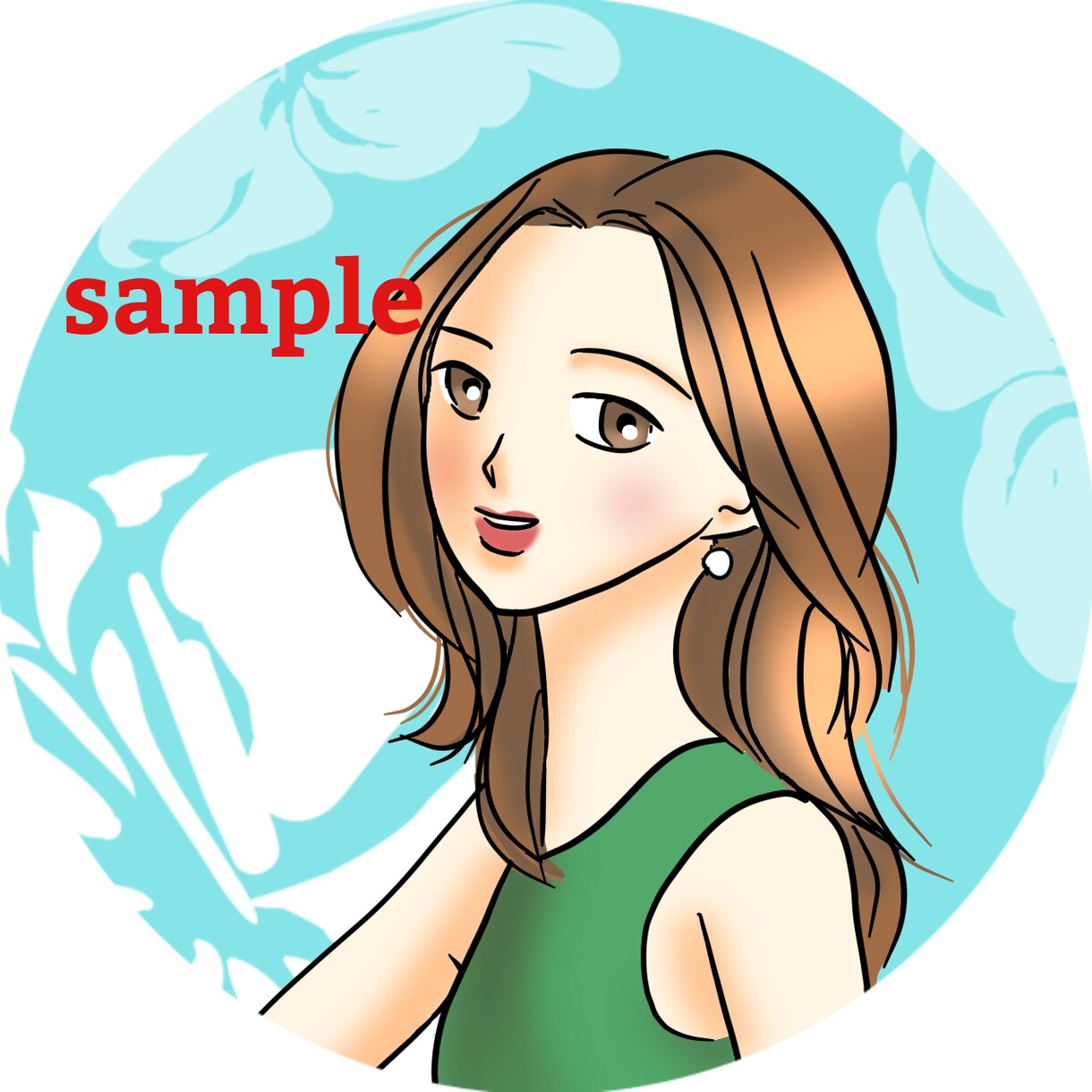 商用利用可！シンプルな似顔絵風アイコン描きます ブログやツイッターその他SNSやビジネスで顔出しNGな方へ イメージ7