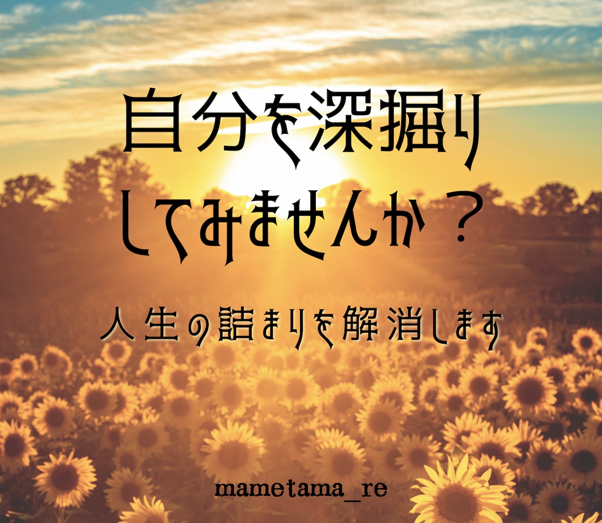 テキスト：生きやすくなる種の発見のお手伝いをします ◎文字数制限なし：人生の流れと本質を見つけるリーディング イメージ1
