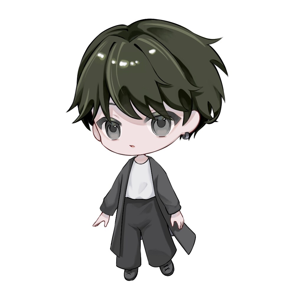 SNS用のミニキャラを描きます 落ち着いた色合いのミニキャラを制作します！ イメージ2