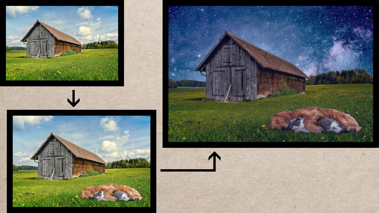 プロが写真のレタッチや合成をします ありえない世界をあるかのように！！！ イメージ1