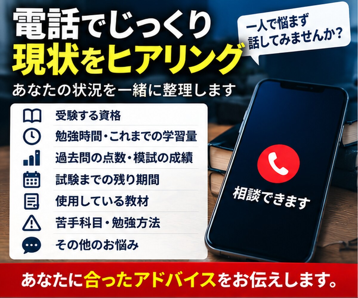 あなたが資格試験に落ちる可能性を率直にお伝えします 資格オタクがあなたの『不合格リスク』を忖度なしで判定します！ イメージ3