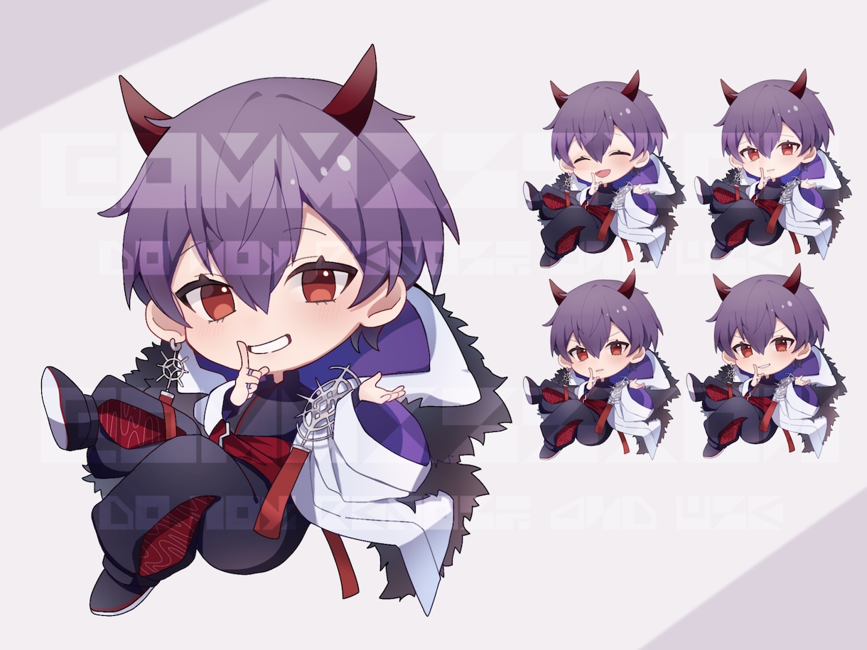 多場面で活用!SD)デフォルメイラスト制作します プレゼント/鑑賞/活動への使用、三次元もSD化可能! イメージ9