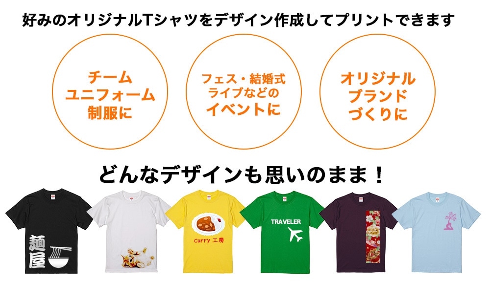 格安オリジナルTシャツ作ります 誰でも簡単にこだわりのブランドを イメージ2