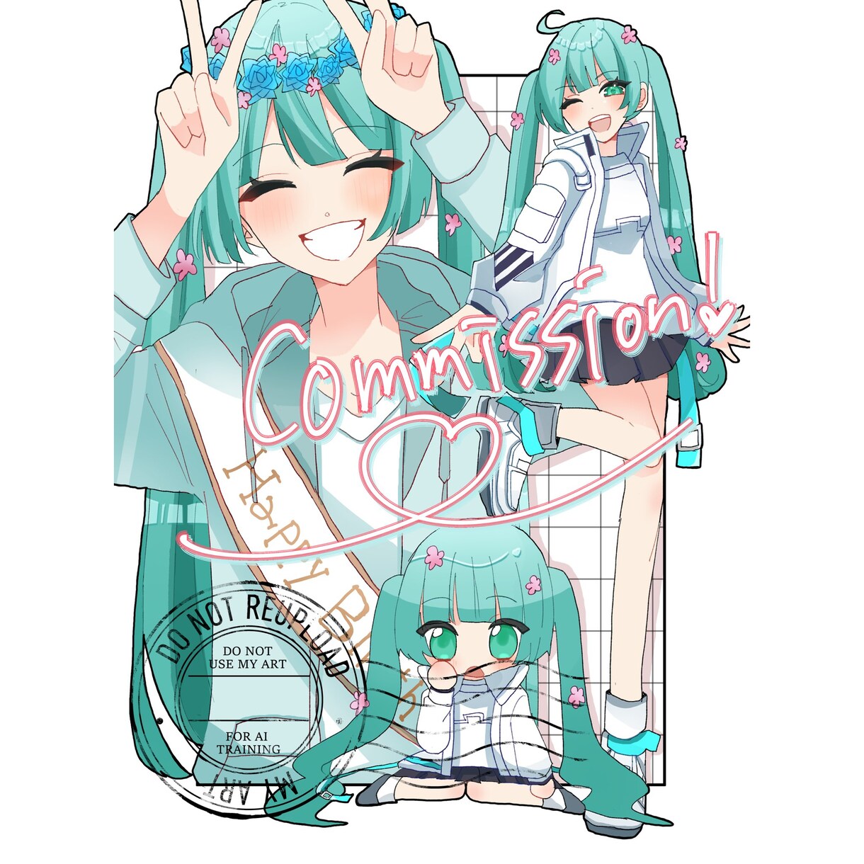 詰め込みお描きします キャラクター3種類お描きします！ イメージ1