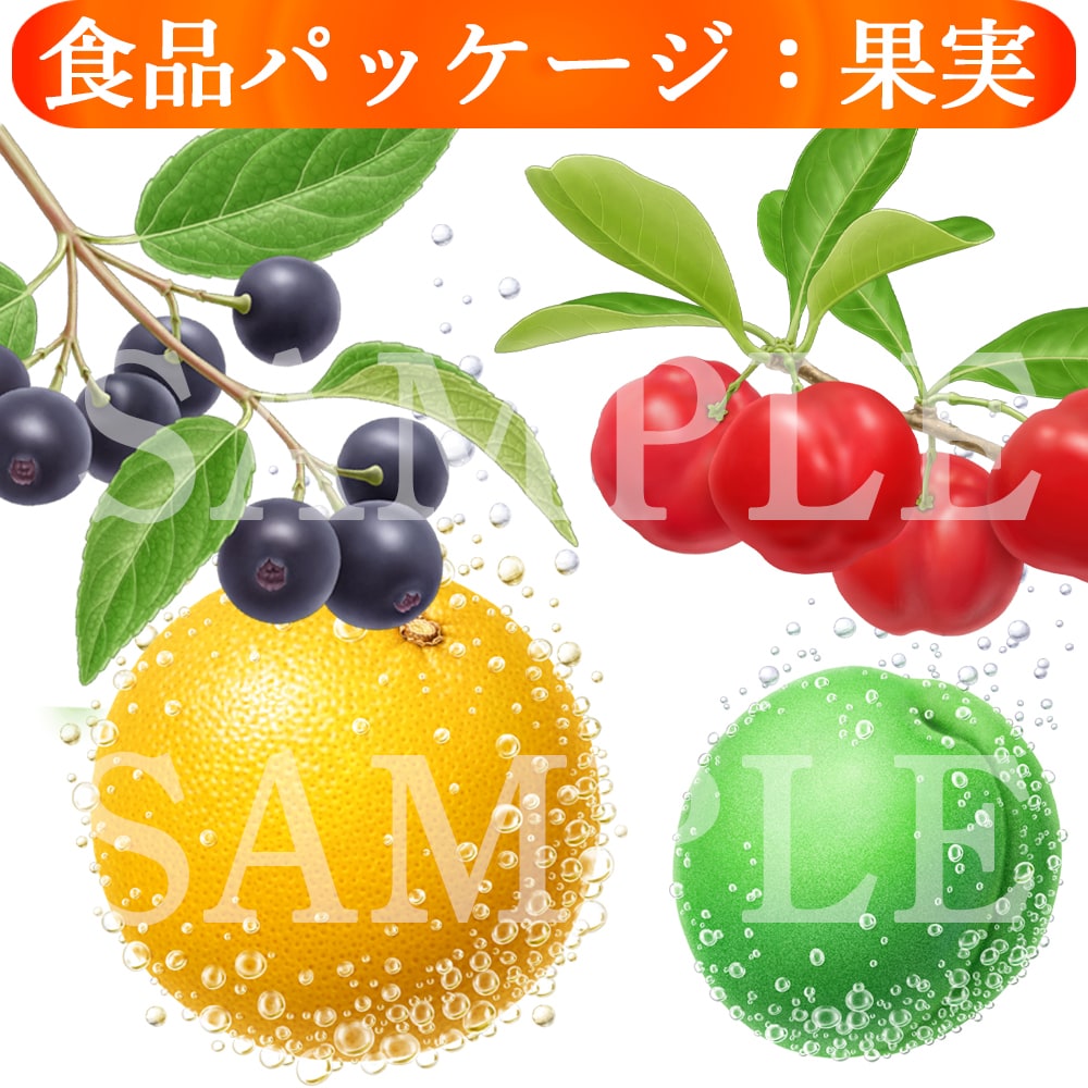 果物、野菜、シズル感のある食材を描きます 大手食品パッケージのイラスト制作の実績があります。 イメージ2