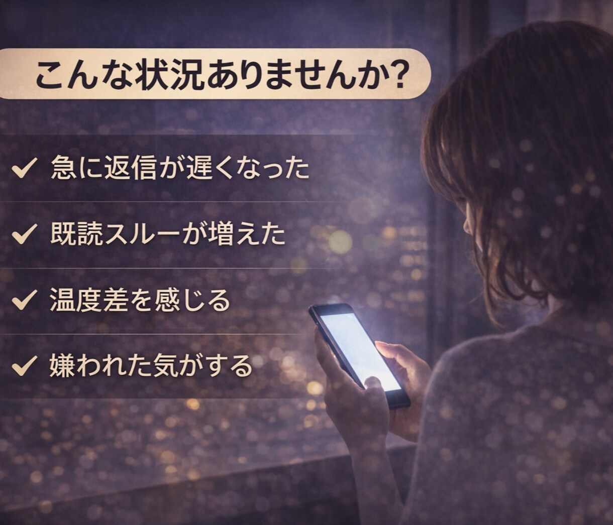 不倫】急に連絡が減った…彼の本音と理由を視ます 距離ができた原因と今後の流れを読みます イメージ2