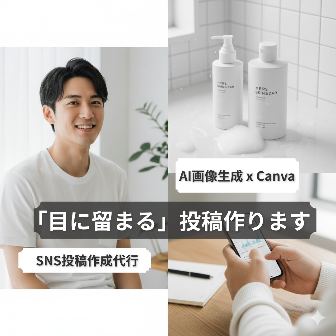 AI×Canvaで目に留まるSNS画像作りますます 撮影不要！あなたのブランドだけの「理想の世界観」をAIで表現 イメージ1