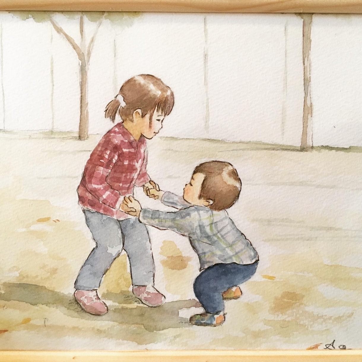 大切な日常の風景を、やさしい水彩画でお描き致します 写真や携帯の写真等から描きます。国内外で実績多数。原画郵送。 イメージ2