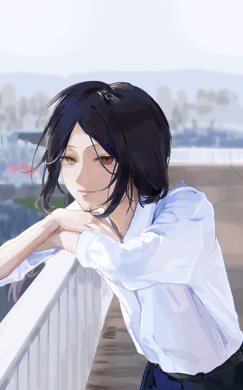厚塗り 腰上イラスト描きます ハイコントラストで雰囲気のある作品が得意です イメージ1