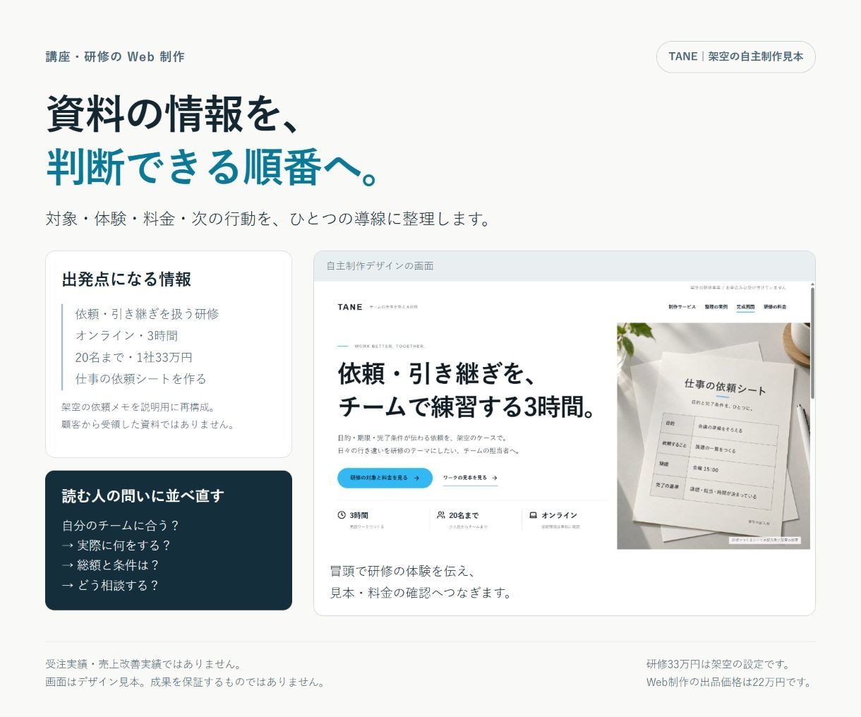 講座・研修の資料から伝わるサイトを制作します 原稿整理からデザイン・公開・更新の引き継ぎまで イメージ4