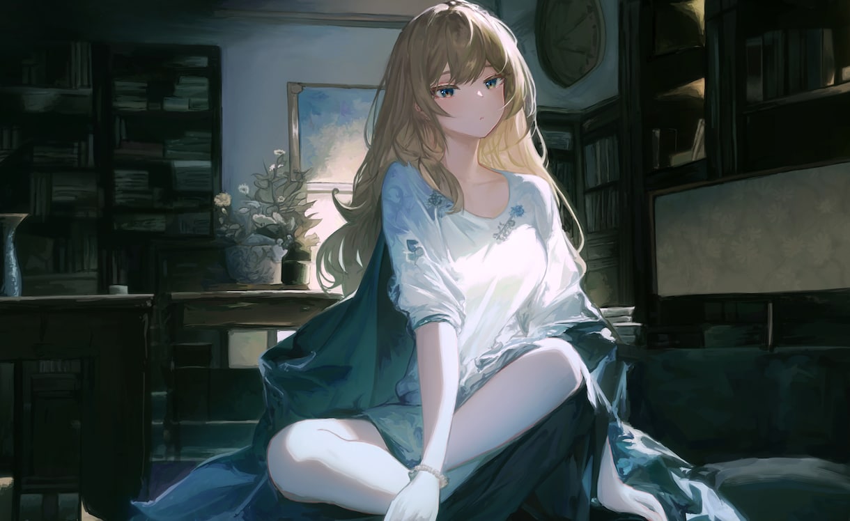 綺麗なイラスト描きます 商用利用可能です　厚塗り風な一枚絵描きます イメージ1